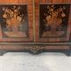 Napoleon III display cabinet in rosewood veneer and marquetry, 19th century.