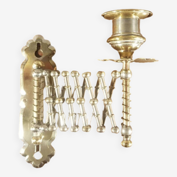 Metal candle holders, telescopic.