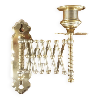 Metal candle holders, telescopic.