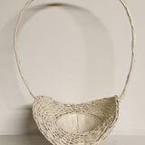 Cache pot vintage en osier