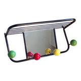 Vintage coat racks with balls and mirror