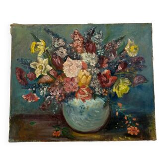 Vintage painting "Bouquet of flowers"