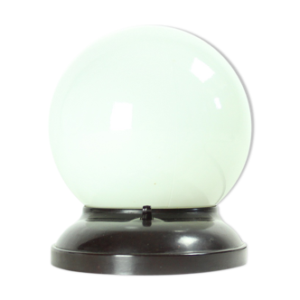 White ball table lamp, Czechoslovakia 1930