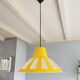 Yellow 80s plastic pendant lamp