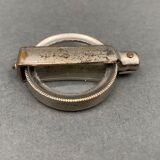 Foldable magnifying glass in silver metal 1900
