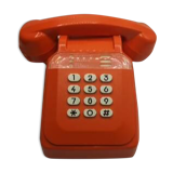 Vintage bakelite orange phone