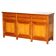 Large buffet Multiyork in solid cherry wood with six drawers.