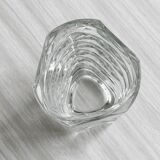 Windsor Luminarc transparent triangle vase.