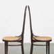 Lot de 4 chaises hautes vintage en bois courbé « Long John » de Thonet