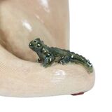 Valérie Courtet. Fennec fox in glazed stoneware. Contemporary work.