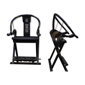 Folding Thrones, 1920s, Set of 2