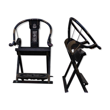 Folding Thrones, 1920s, Set of 2