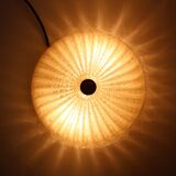 Vintage glass and brass ceiling lamp