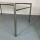 Modernist Italian Stainless Steel and Glass Dining Table, 1980s