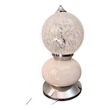 Lampe de sol / table décorative en verre de Murano, Carlo Nason pour Mazzega