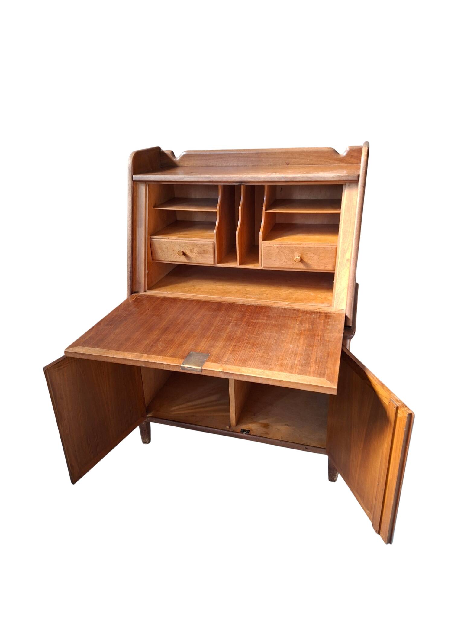 Secretaire Scrittoio a ribalta Vintage Originale Anni '60 Design Mid-Centur