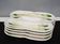 Lot de 4 plats en faïence de Minton vers 1900. Majolique à asperges