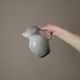 Ceramic pitcher handmade pottery vase with handle Scandinavian country decoration handmade
