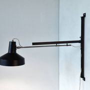 Black metal multi-adjustable wall lamp for Hiemstra Evolux, 1960's