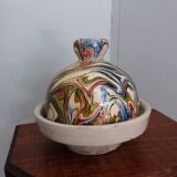 Butter bell in marbled ceramic