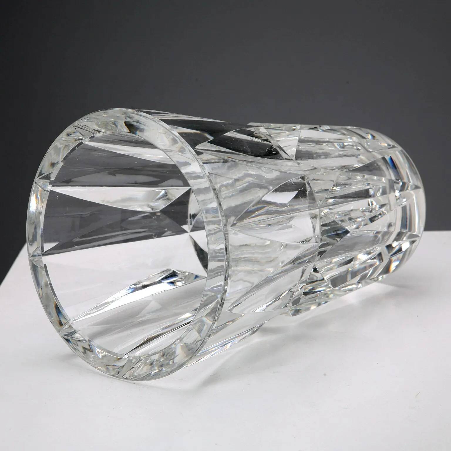 Vase vintage en cristal, manufacture Saint Louis, France, XX Century