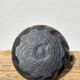 Brutalist solid wood candle holder 1960 Italy