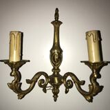 Paire d'appliques en bronze style Louis XV