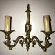 Pair of Louis XV style bronze wall sconces