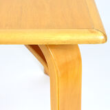 Table carrée en bois années 80