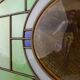 Art Deco Stained Glass Panel Depicting Runners in Motion, Belgium ca. 1910