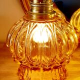 Amber vintage hand lamp