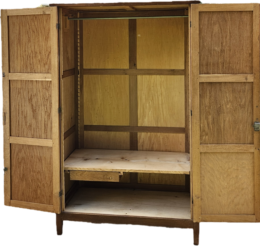 Parisian wardrobe storage cabinet oak wood