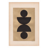 Collage on antique paper • C462 • signed Eawy