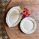 Set of 2 antique ironstone dishes - Villey de Longchamp