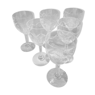 Crystal glass - batch of 6 lenses
