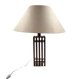 Hollywood regency wood and lucite table lamp base, Italy, 1970s