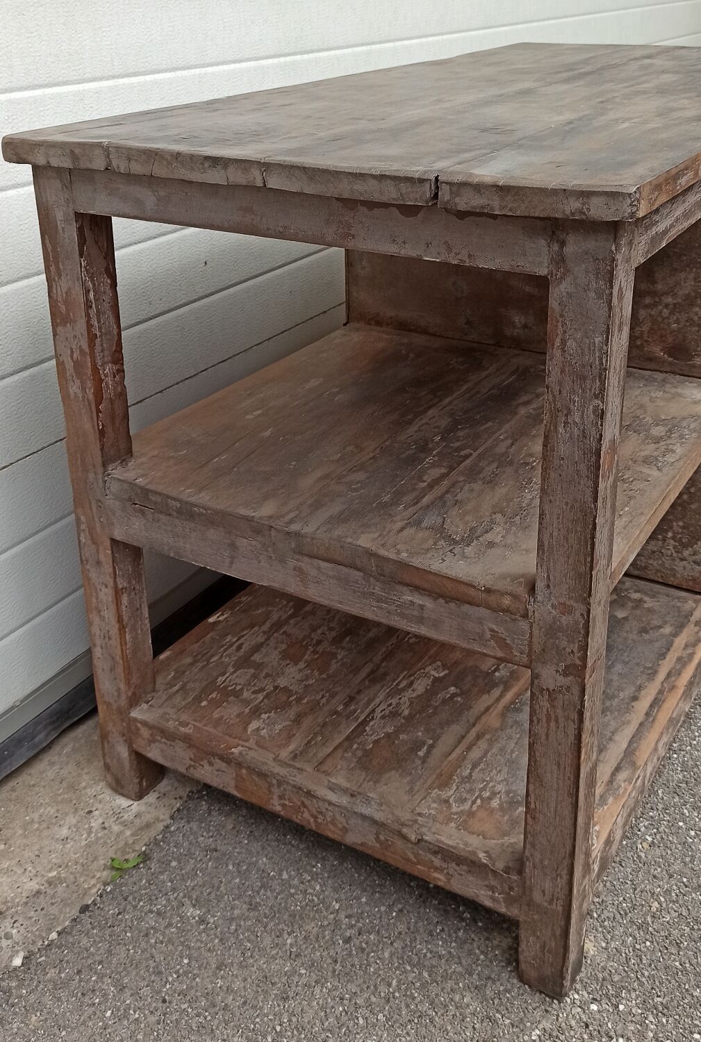 Antique wooden and metal accent furniture with mesh doors