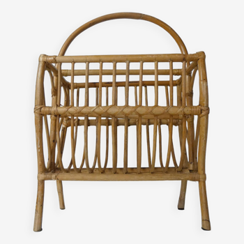 rattan magazine holder