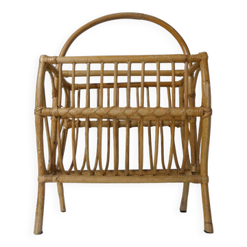rattan magazine holder