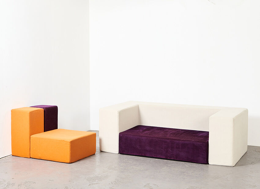 Cubisto Sofa by Massimo Morozzi for Edra 1990s