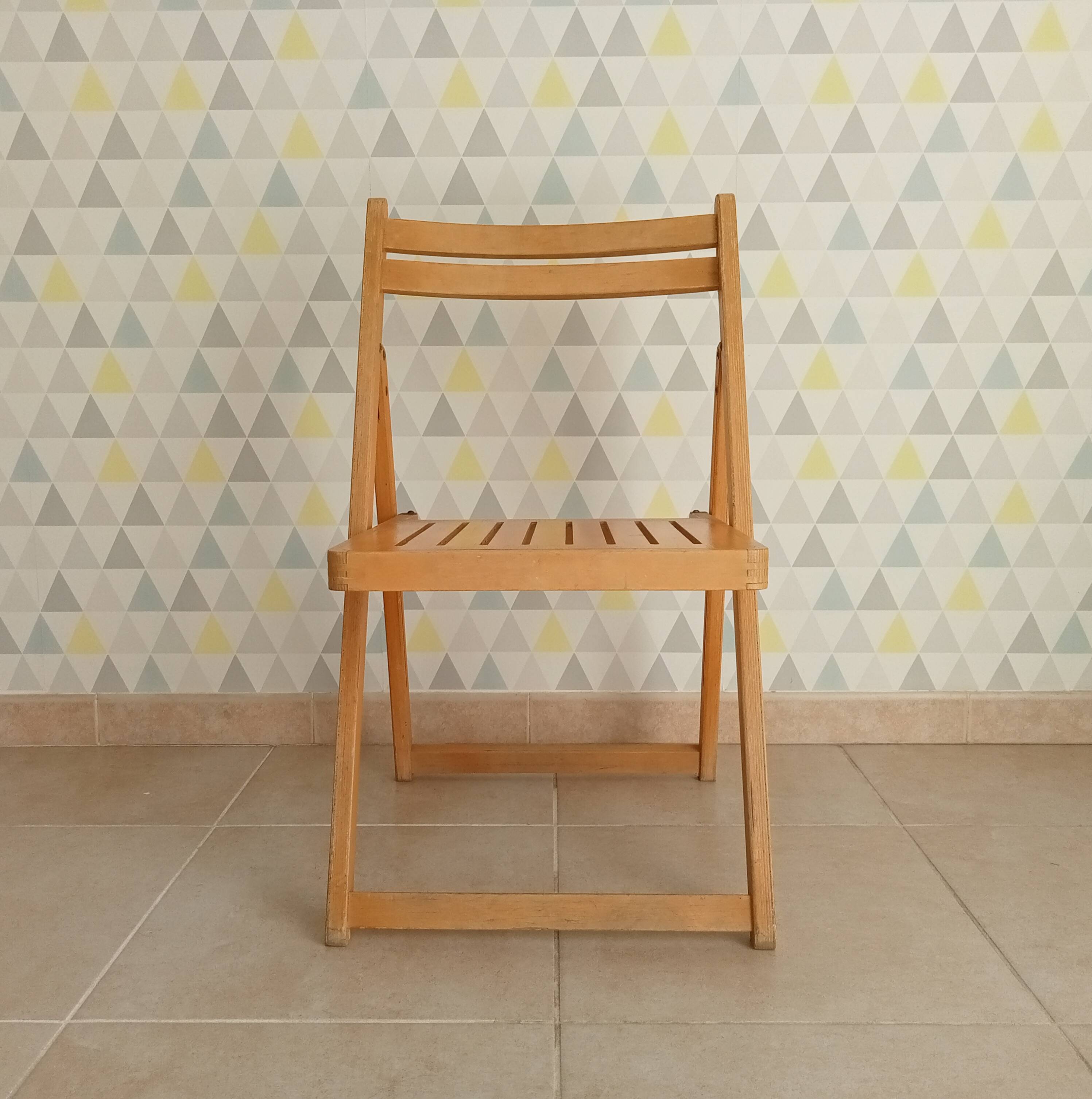 Chaise pliante vintage années 70/80