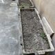 Jardinières anciennes en béton, ciment moulé