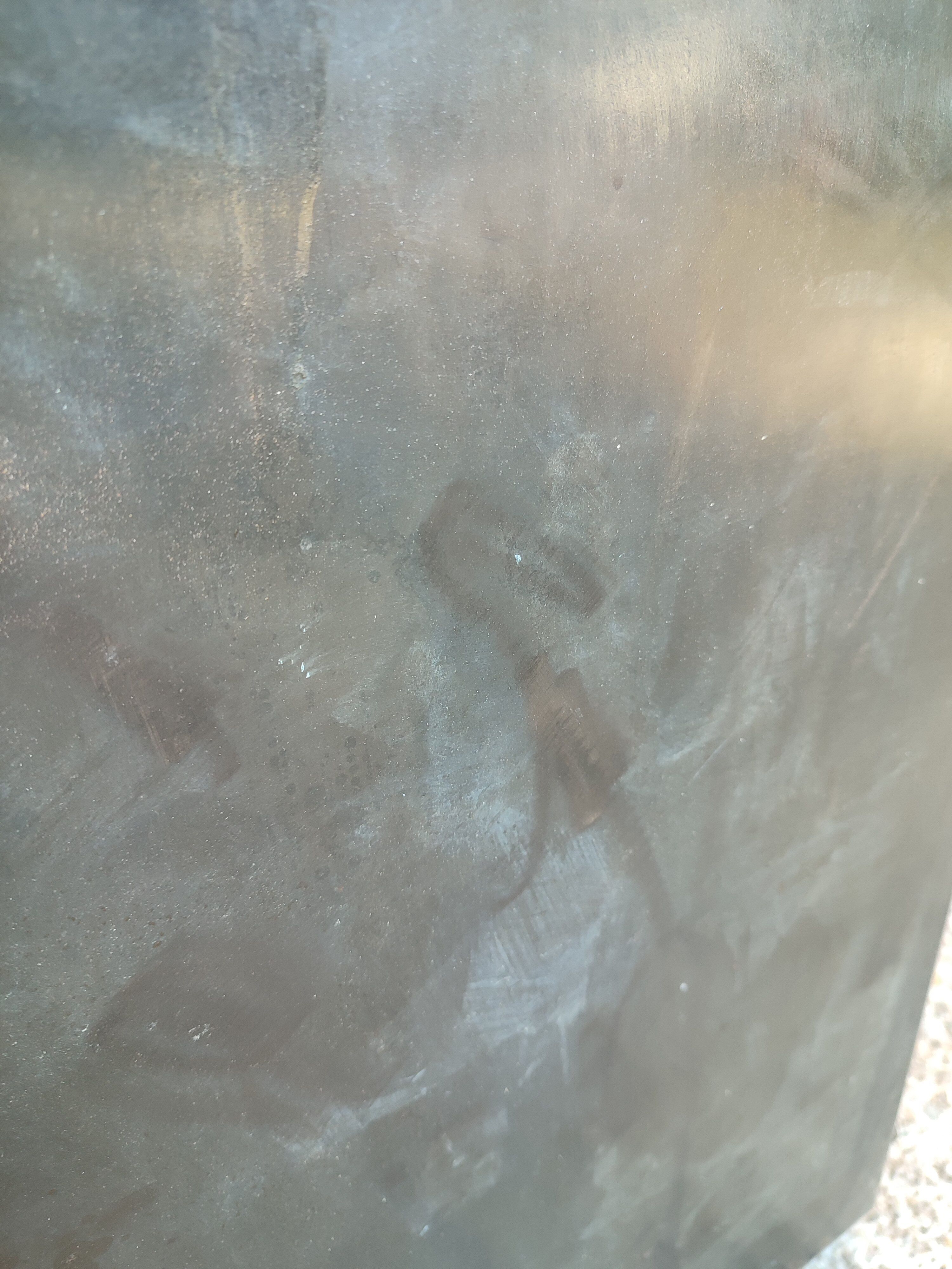 Small vintage piece of furniture in black metal