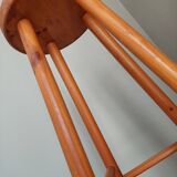 Set of 6 pine bar stools