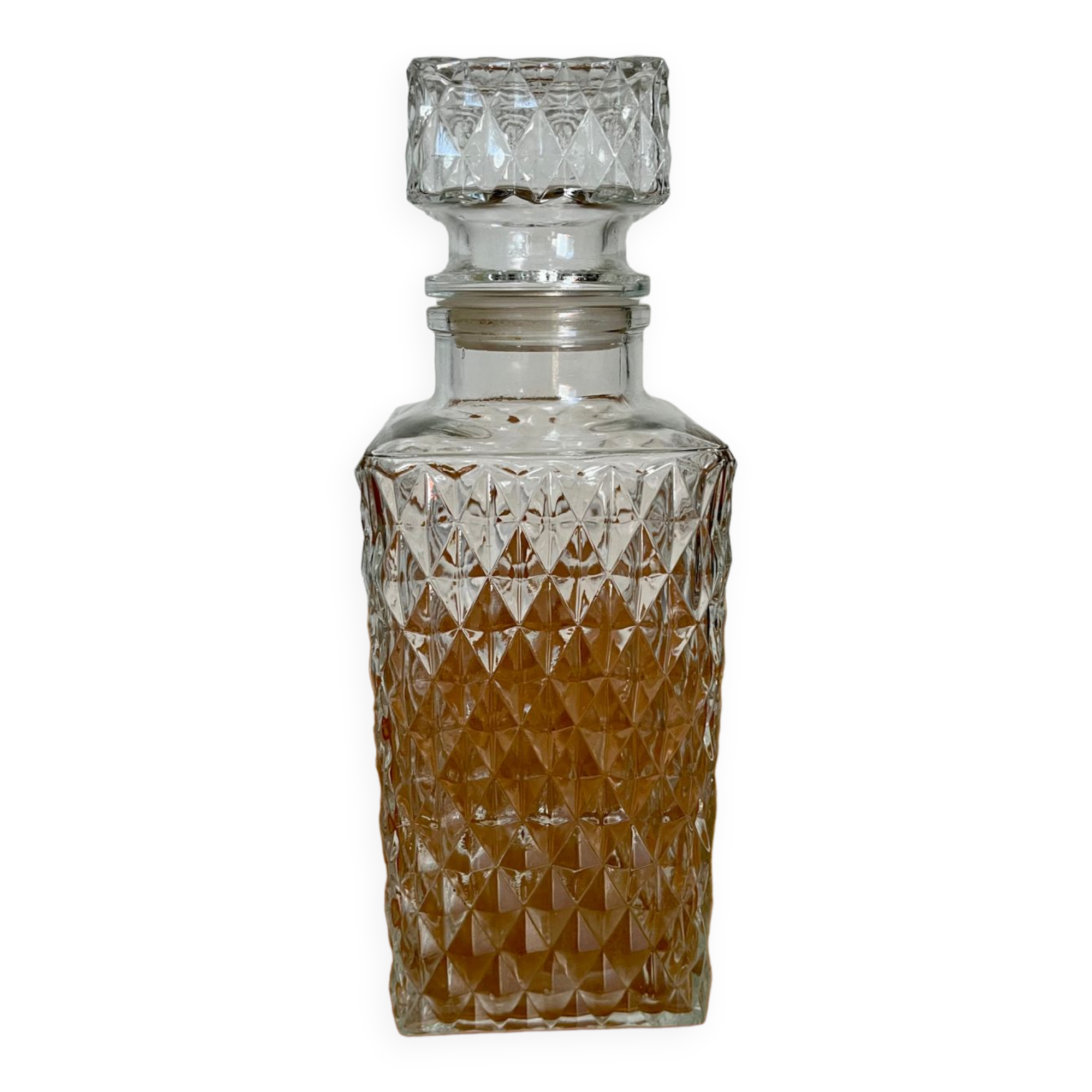 Carafe whisky en cristal de verre vintage