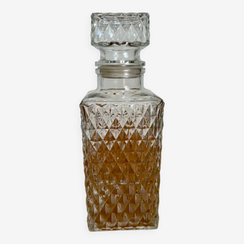 Vintage glass crystal whisky decanter