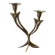 brutalist double flame chandelier