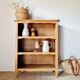 Honey-coloured antique wooden bookcase - antique library