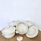 Anciennes cocottes ou 4 petites soupières  céramique française