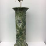 1970's Green Marble Painted Pillar
